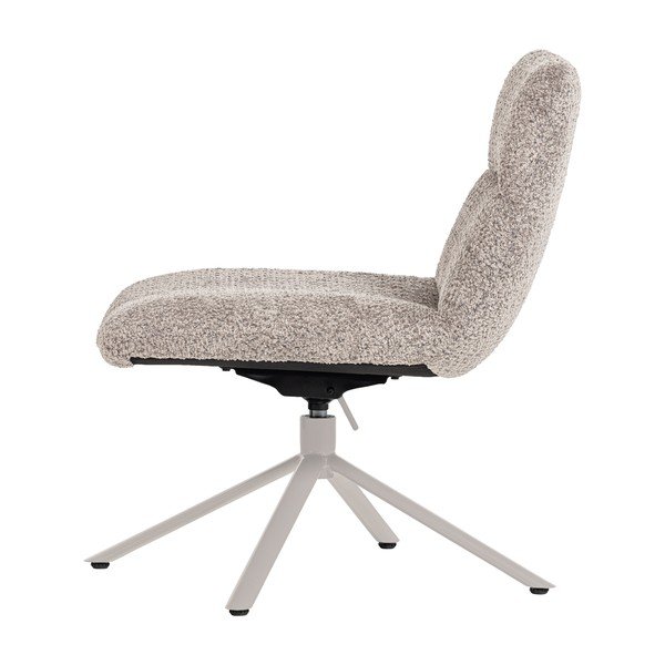 Šviesiai pilkos spalvos pasukamas krėslas iš boucle Soren – WOOOD-image-3