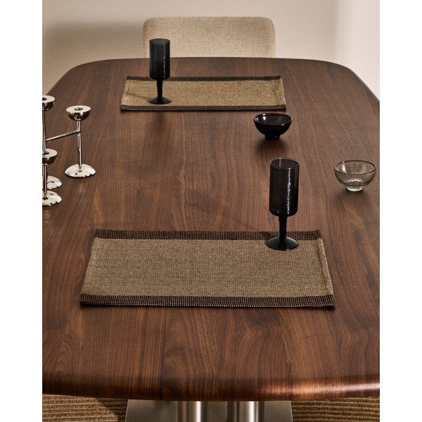 Iš medvilnės padėkliukai 2 vnt. 35x50 cm Briven – Kave Home-image-1
