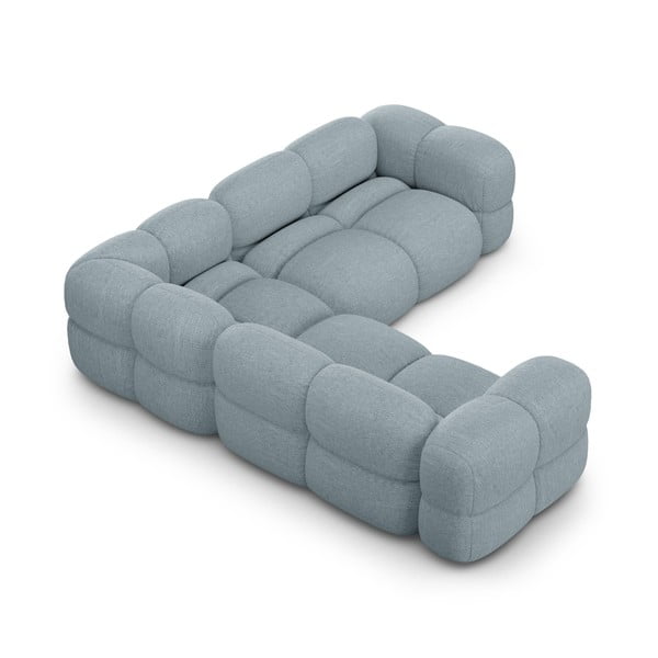 Šviesiai mėlynos spalvos kampinė sofa Loretto – Cosmopolitan Design-image-4
