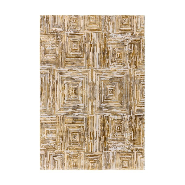 Auksinės spalvos kilimas 120x170 cm Kuza Lines Gold – Asiatic Carpets