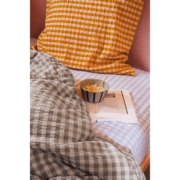 Dvigulė/itin ilga patalynė pilkos spalvos/smėlio spalvos banguotos tekstūros 200x220 cm Bæk&Bølge – JUNA-image-4