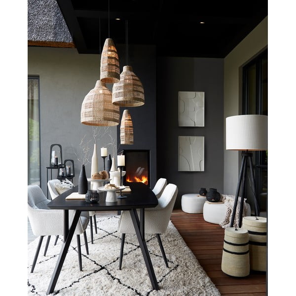 Kabantis šviestuvas natūralios spalvos ø 20 cm su jūržolės gaubtu Latika – Light & Living-image-1