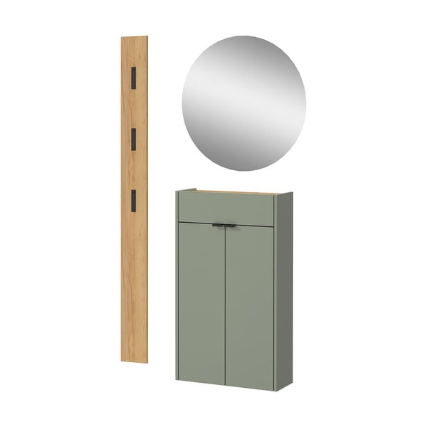 Koridoriaus baldas žalios spalvos/natūralios spalvos Ameca – Germania