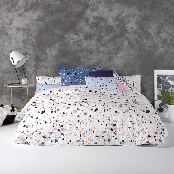 Medvilninis antklodės užvalkalas Blanc Terrazzo, 140 x 200 cm-image-1