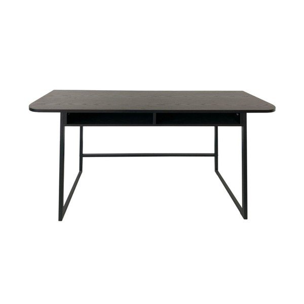 Juodos spalvos konsolinis staliukas iš uosio 40x140 cm Darlington – Actona
