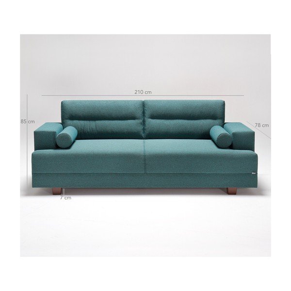 Turkio spalvos sofa Balcab Home Charlie-image-1