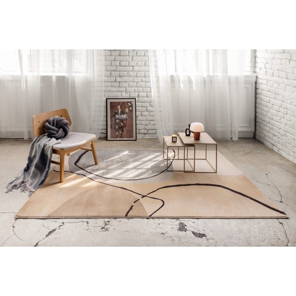 Smėlio spalvos kilimas 160x230 cm Abstracta – Universal-image-1
