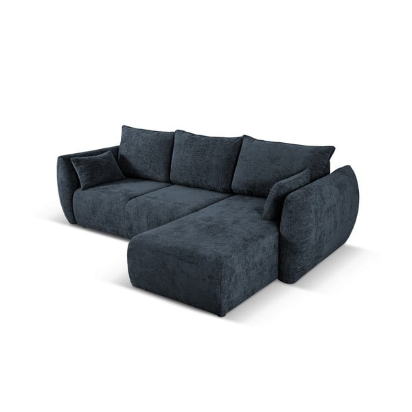 Kampinė sofa tamsiai mėlynos spalvos (su dešiniuoju kampu) Matera – Cosmopolitan Design-image-4