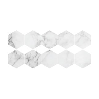 10 grindų lipdukų rinkinys Ambiance Hexagons