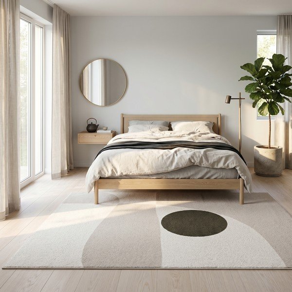 Smėlio spalvos/kreminės spalvos kilimas 120x170 cm Martini – ESTE-image-4