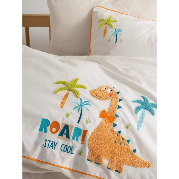 Smėlio spalvos iš medvilnės vaikiška patalynė vaikiškai lovai su paklode/4 dalių 100x150 cm Kiddo – Mijolnir-image-2