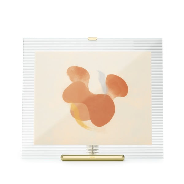 Iš stiklo pastatomas rėmas auksinės spalvos 26x30,5 cm Flute – Umbra-image-2