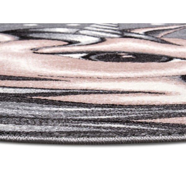 Pilkas vaikiškas kilimas ø 133 cm Cute Unicorn - Hanse Home-image-3