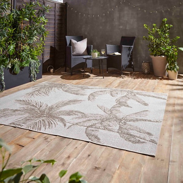 Lauko kilimas smėlio spalvos 160x220 cm Miami – Think Rugs-image-2