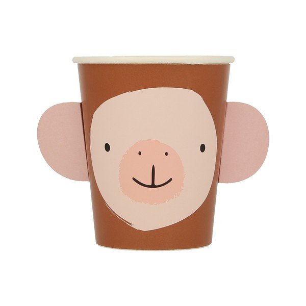 Iš popieriaus vienkartiniai puodeliai 8 vnt. Animal Parade – Meri Meri-image-3