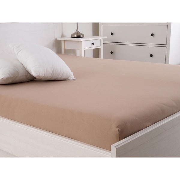 Paklodė rudos spalvos su guma 160x200 cm – B.E.S.-image-1