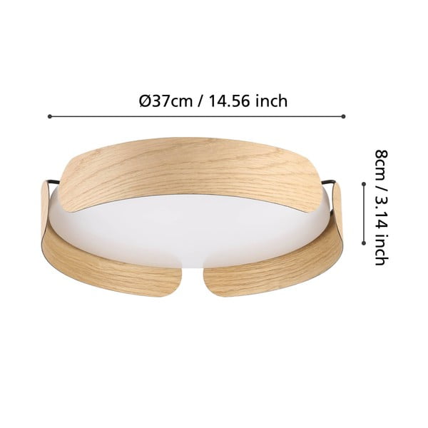 Lubinis šviestuvas baltos spalvos/natūralios spalvos LED VALCASOTTO – EGLO-image-3