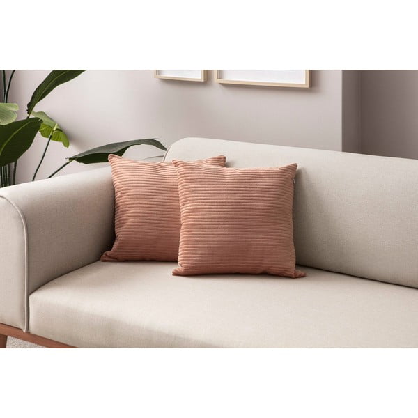 Iš kordinio velveto dekoratyviniai pagalvių užvalkalai 2 vnt. 43x43 cm – Mioli Decor-image-1