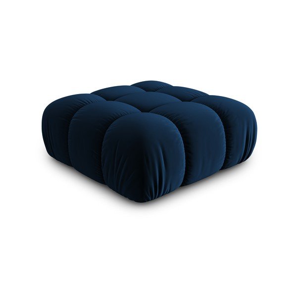 Modulinė taburetė mėlynos spalvos iš velveto Bellis – Micadoni Home-image-3