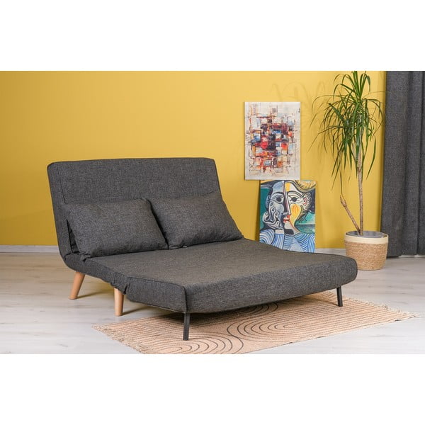 Sulankstoma sofa tamsiai pilkos spalvos 120 cm Folde – Artie-image-2