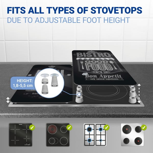 2 stiklinių dangčių rinkinys viryklei Wenko Bon Appetit, 52 x 30 cm-image-4