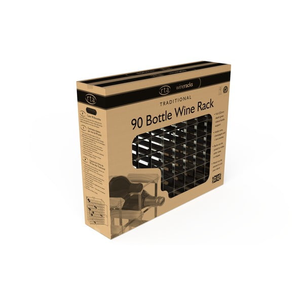 Vyno lentyna iš uosio medienos, skirta 90 butelių - RTA-image-4