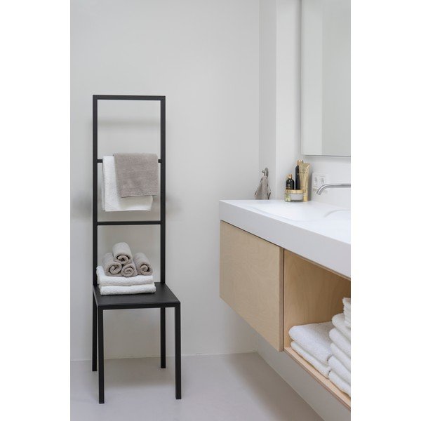 Juodos spalvos iš plieno rankšluosčių stovas Dressbuddy – Spinder Design-image-3