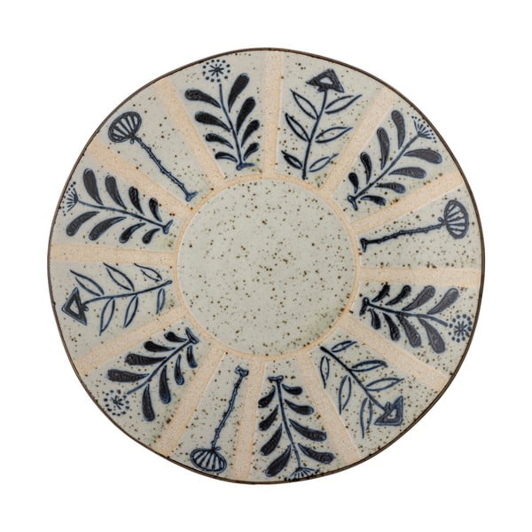 Iš akmens masės lėkštė šviesiai mėlynos spalvos/kreminės spalvos ø 21 cm Leonie – Bloomingville-image-4