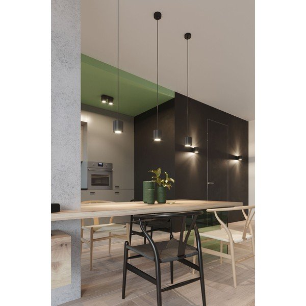 Juodas sieninis šviestuvas Sollux Roda-image-1