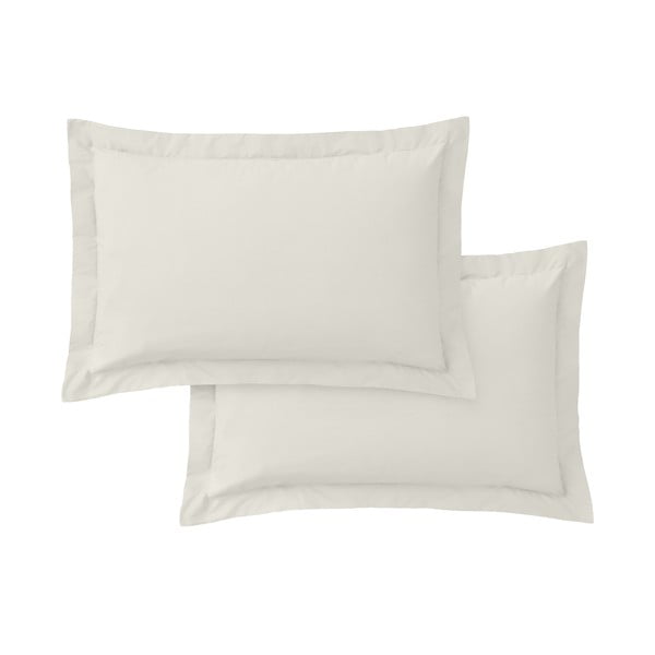 Iš medvilninio perkelio pagalvės užvalkalai 2 vnt. 50x75 cm Cotton Percale – Bianca