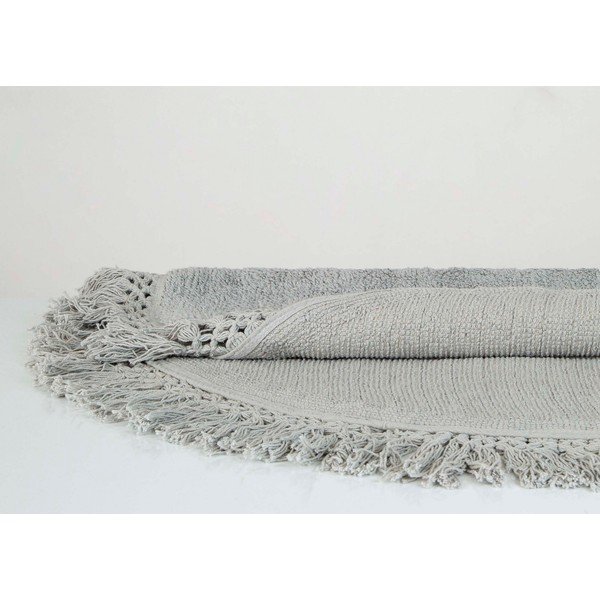 Šviesiai rudos spalvos medvilninis vonios kilimėlis Irya Home Collection Lora, skersmuo 90 cm-image-1