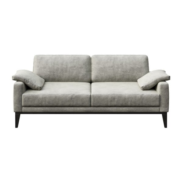 Pilka dirbtinės odos sofa MESONICA Musso, 173 cm