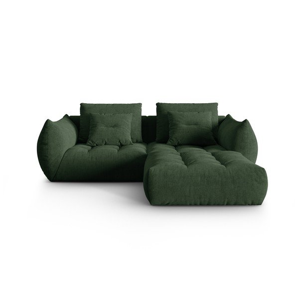 Kampinė sofa tamsiai žalios spalvos (kintama) Bloom – Micadoni Home