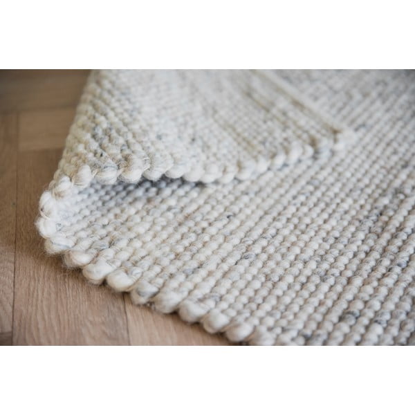 Šviesiai pilkas vilnonis kilimas 400x300 cm Auckland - Rowico-image-3