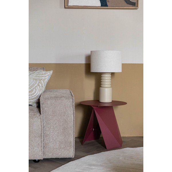 Iš metalo apvalios formos šoninis stalas 45x46 cm Foldy – Zuiver-image-4