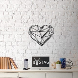 Metalinė sieninė dekoracija Heart, 40 x 37 cm
