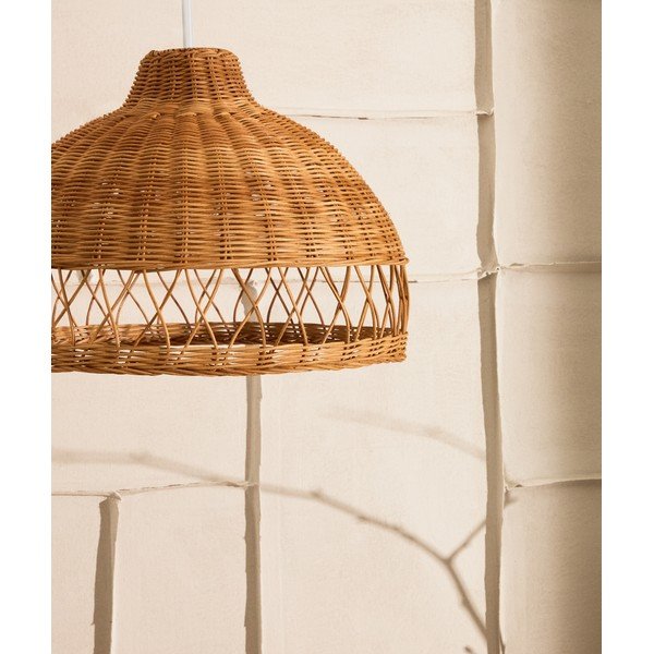 Natūralios spalvos iš rotango šviestuvo gaubtas ø 40 cm Loura – Kave Home-image-2