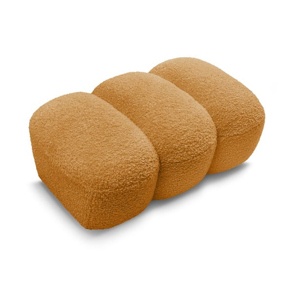 Garstyčių spalvos iš boucle taburetė Hippolyte – Bobochic Paris-image-4