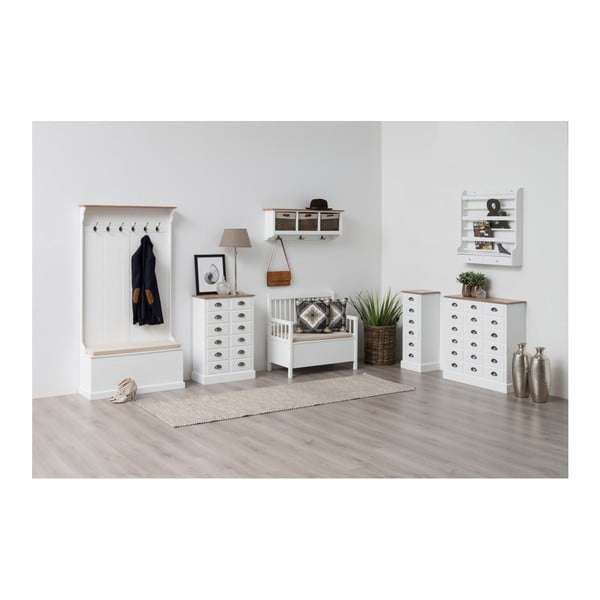 Baltas suolas su daiktų laikymo vieta Actona Assila-image-3