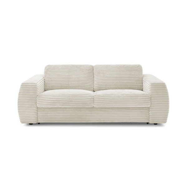 Smėlio spalvos sofa miegojimui/sulankstoma iš kordinio velveto 240 cm Hugo – Bobochic Paris