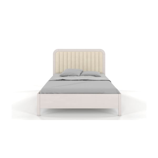 Balta bukmedžio medienos dvigulė lova Skandica Visby Modena, 180 x 200 cm-image-2