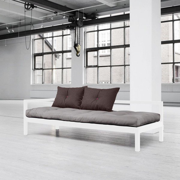Daugiafunkcinė sofa "Karup Soul" balta/juoda/šviesiai bordo-image-1