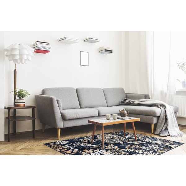 Kilimas tamsiai mėlynos spalvos 200x280 cm Adel – FD-image-1