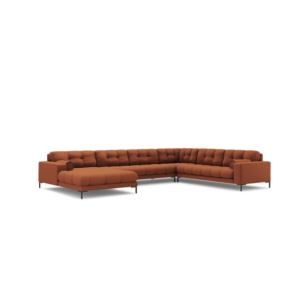 Kampinė sofa raudonos plytų spalvos (su dešiniuoju kampu) Bali – Cosmopolitan Design-image-3