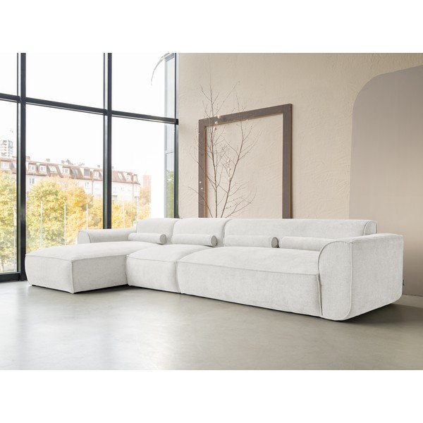Kampinė sofa baltos spalvos (su kairiuoju kampu) Flex Felix – Miuform-image-3
