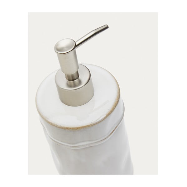 Kreminės spalvos iš keramikos muilo dozatorius 650 ml Savel – Kave Home-image-3