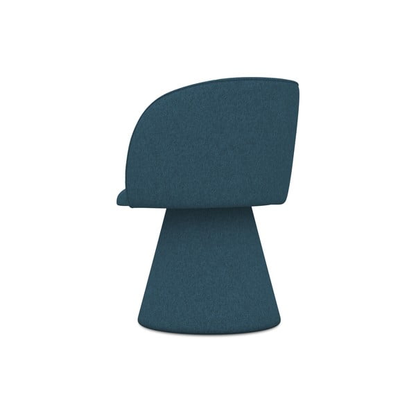 Mėlynos spalvos iš audinio valgomojo kėdė Maia – Makamii-image-3