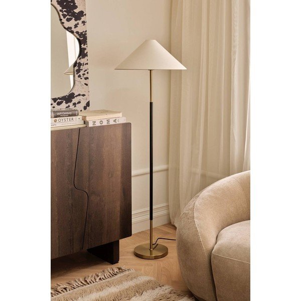 Iš tekstilės pastatomas šviestuvas (aukštis 150 cm) Gabriel – Ellos Home-image-2