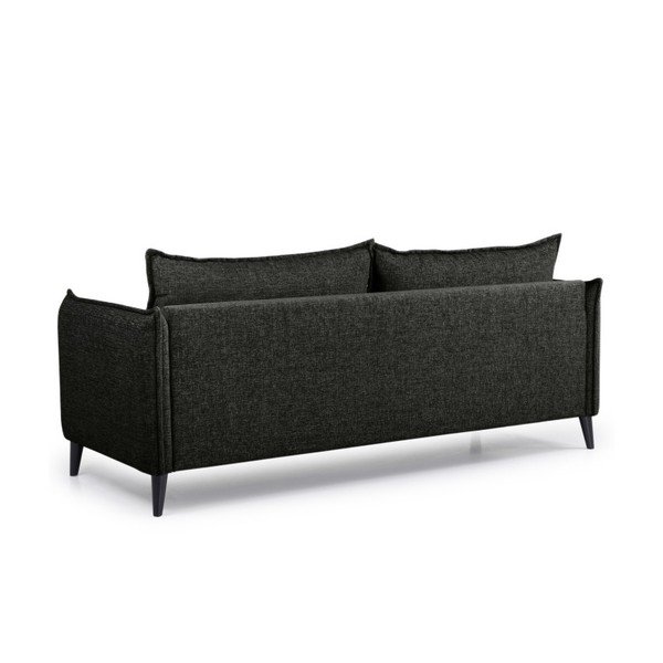 Juoda sofa Scandic Leo, 208 cm-image-2