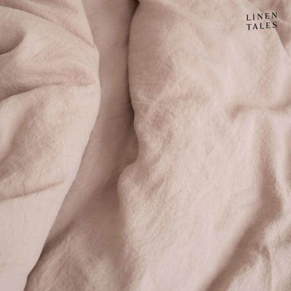 Šviesiai rudas lininis užvalkalas Linen Tales, 50 x 60 cm-image-1